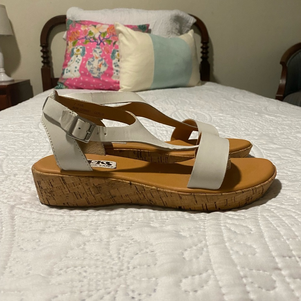 Korks by Kork-Ease White Sandals